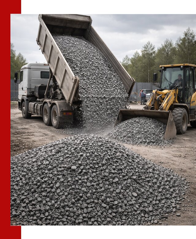 Доставка и продажа щебня гранитного в Котласе