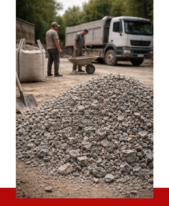 Гранитный щебень фракция 20-40 в Котласе от 3316 руб. ПРОНЕРУДКтл