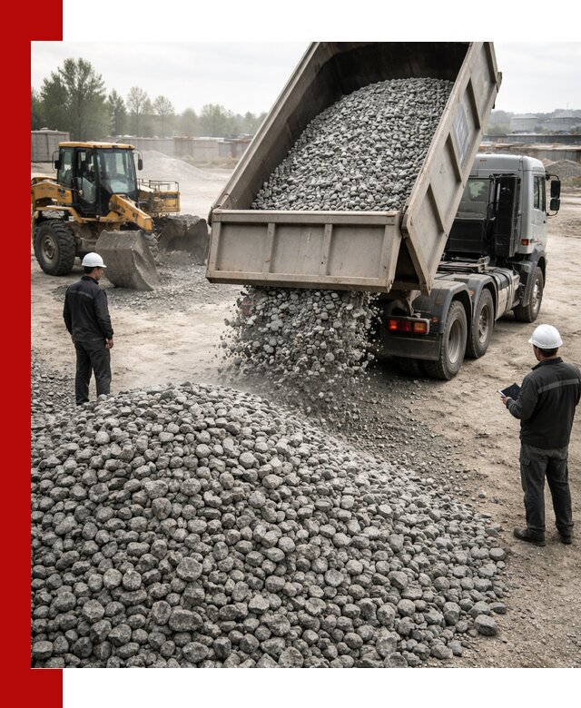 Доставка гранитного щебня фракции 20-40 в Котласе