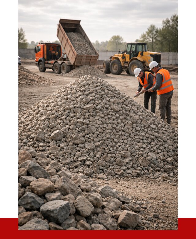 Гранитный щебень фракция 40-70 в Котласе от 2591 руб ПРОНЕРУДКтл