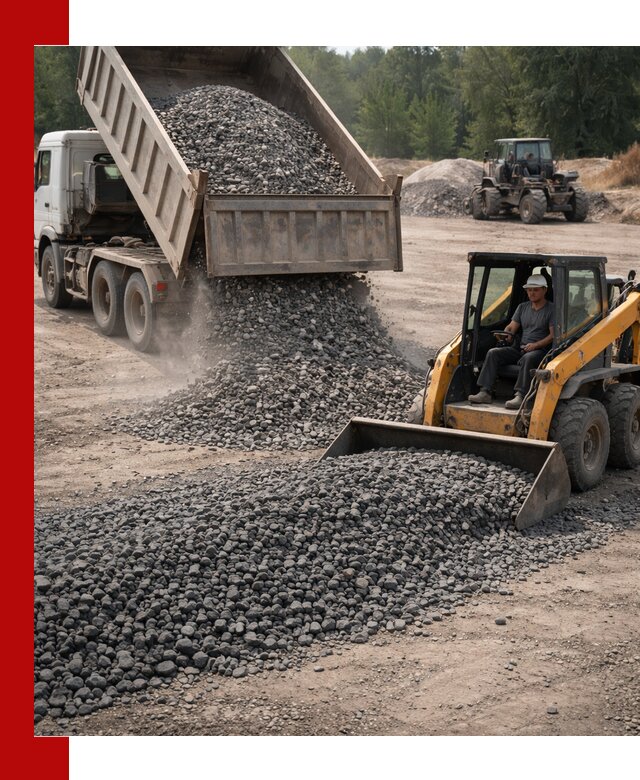 Гранитный щебень фракция 40-70 с доставкой в Котласе