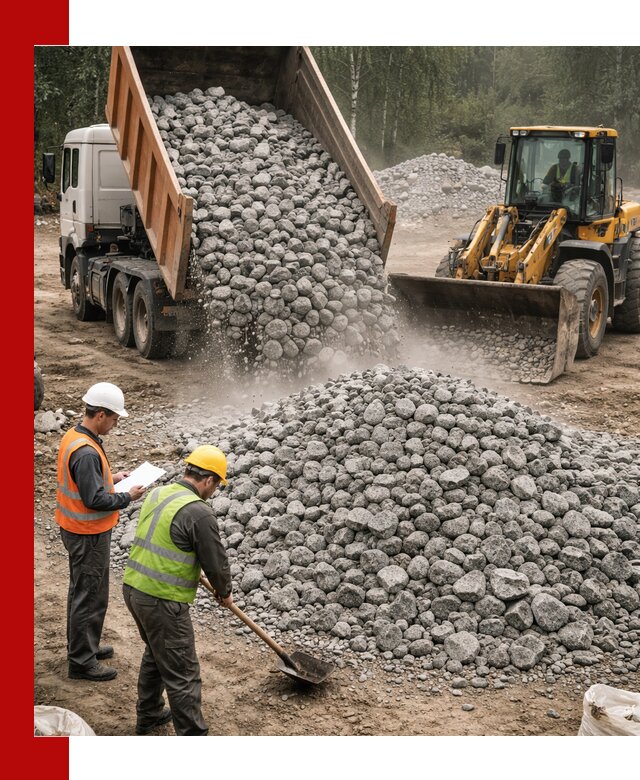 Гранитный щебень фракция 70-150 доставка в Котласе