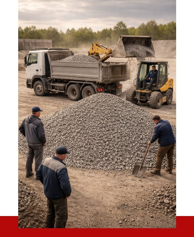 Гравийный щебень фракция 5-20 в Котласе от 2487 р. ПРОНЕРУДКтл