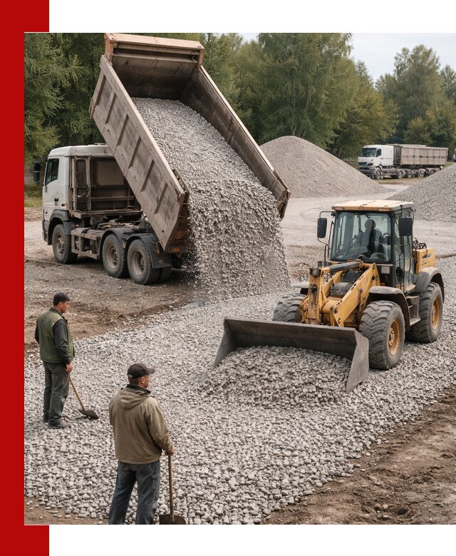 Купить гравийный щебень фракция 20-40 в Котласе с доставкой