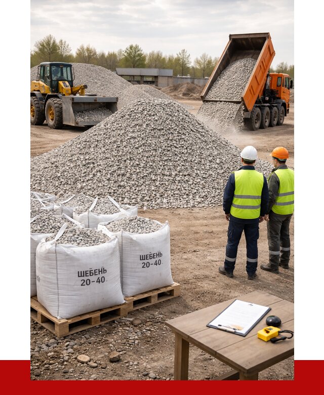 Известняковый щебень 20-40 в Котласе от 2176 р. ПРОНЕРУДКтл