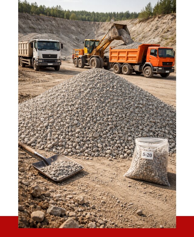 Доломитовый щебень фр. 5-20 в Котласе от 4352 р. | ПРОНЕРУДКтл