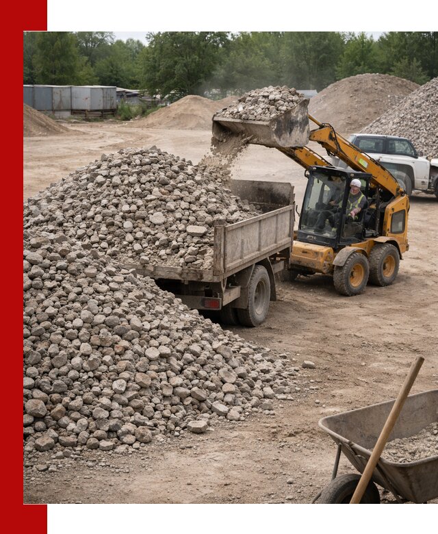 Доставка вторичного щебня в Котласе для строительных работ