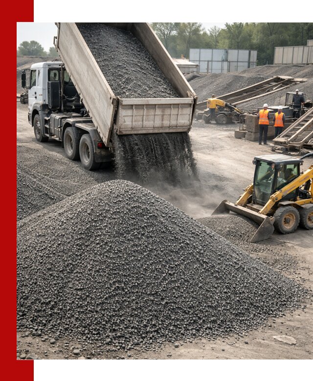 Вторичный щебень фракция 0–5 с доставкой в Котласе