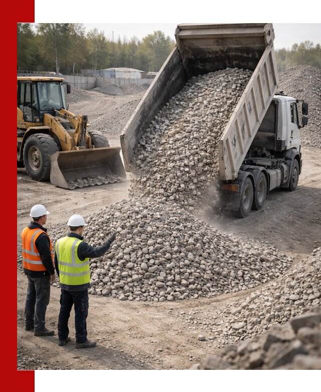 Вторичный щебень фракция 40–70 доставка в Котласе