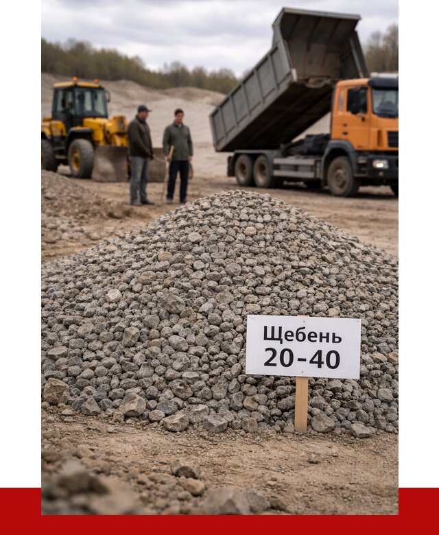 Бетонный щебень фракция 20-40 в Котласе от 2539 р. | ПРОНЕРУДКтл