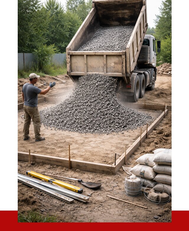 Купить щебень для фундамента в Котласе от 4663 р. | ПРОНЕРУДКтл
