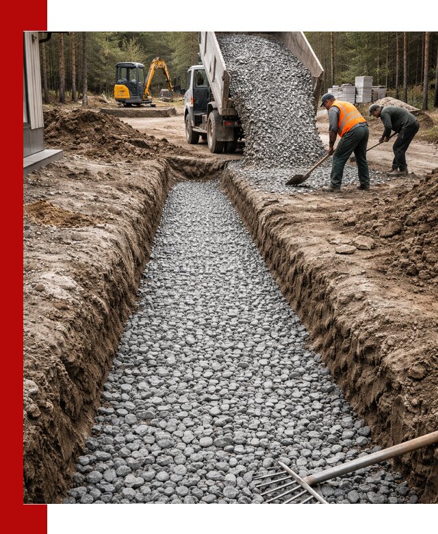 Щебень для дренажа с доставкой в Котласе высокого качества