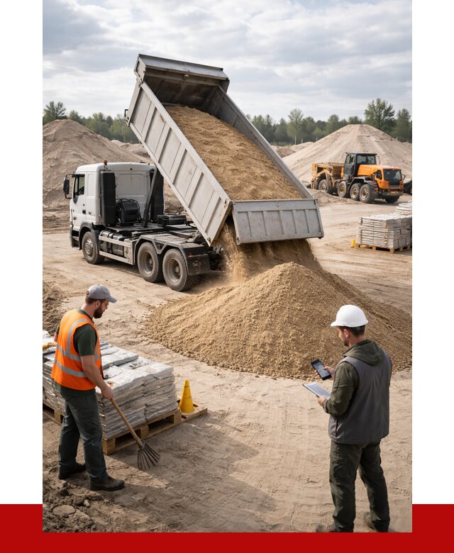 Карьерный песок с доставкой в Котласе от 3731 р. ПРОНЕРУДКтл