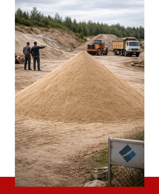 Карьерный песок навалом в Котласе от 1865 р. | ПРОНЕРУДКтл