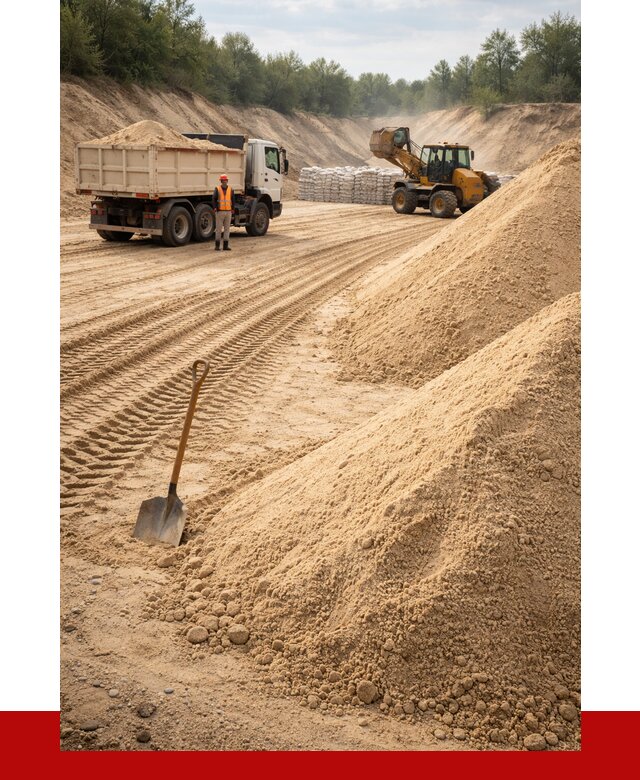 Карьерный песок мелкозернистый в Котласе от 9327 р. | ПРОНЕРУДКтл