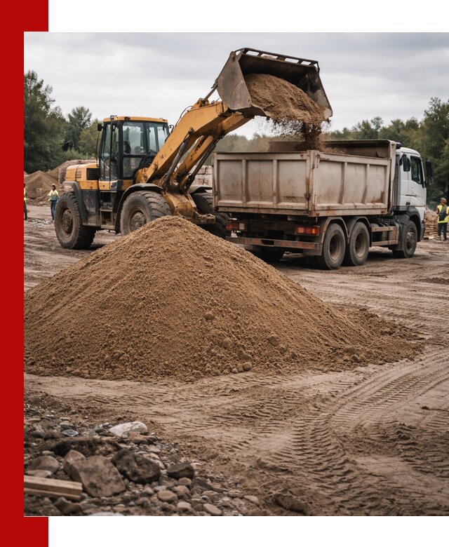 Доставка речного песка навалом в Котласе быстро и выгодно