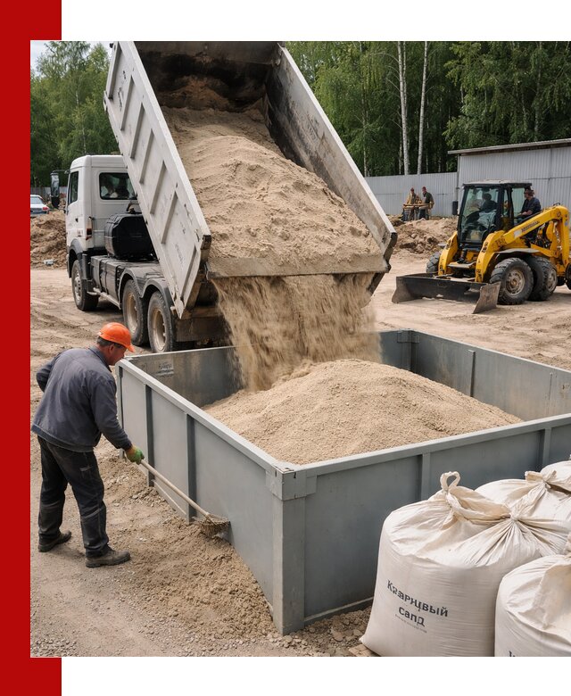 Кварцевый песок для фильтра в Котласе — доставка и качество