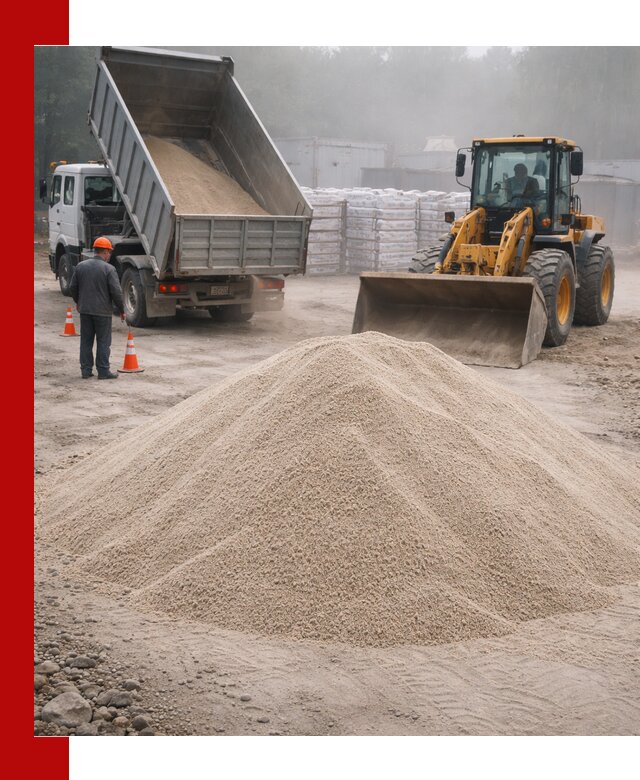 Кварцевый песок фракция 0–8 для стройработ в Котласе