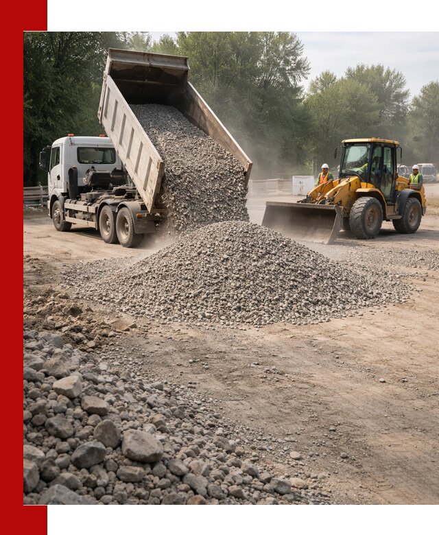 Гравий фракция 5–20 доставка в Котласе оптом и в розницу