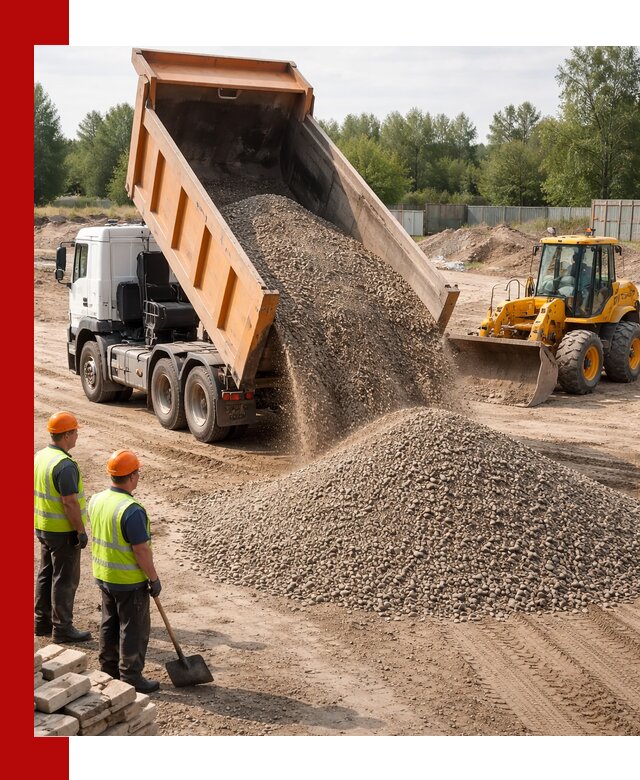 Доставка щебёночно-песчаной смеси ЩПС С7 в Котласе