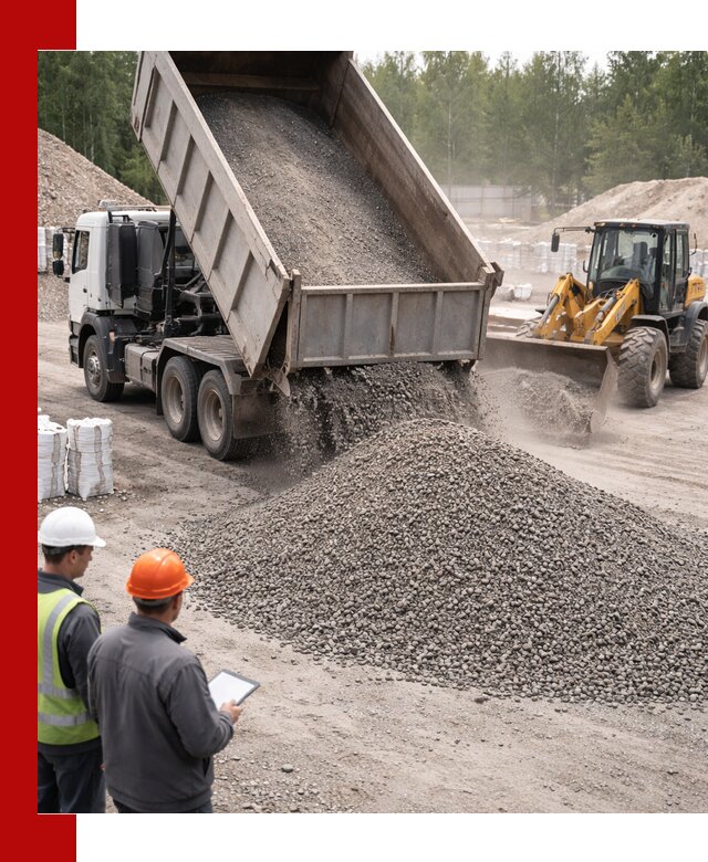 Доставка и продажа гранитного отсева 0-10 в Котласе