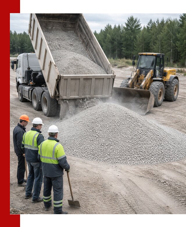 Известняковый отсев 0-5 доставка в Котласе быстро и выгодно