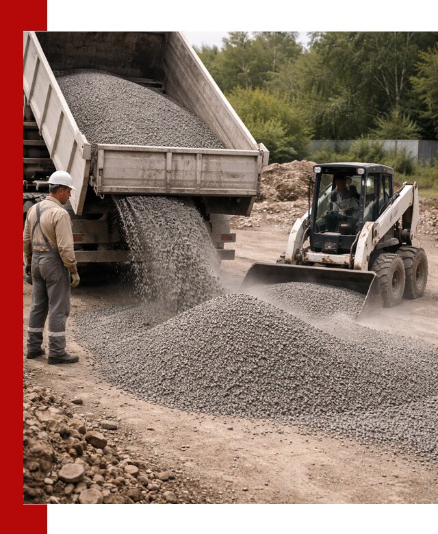 Доставка гравийного отсева 0-5 в Котласе оптом и в розницу
