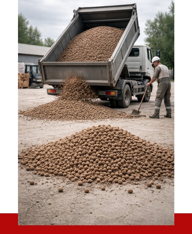 Керамзит с доставкой в Котласе от 4352 р. за м3 | ПРОНЕРУДКтл