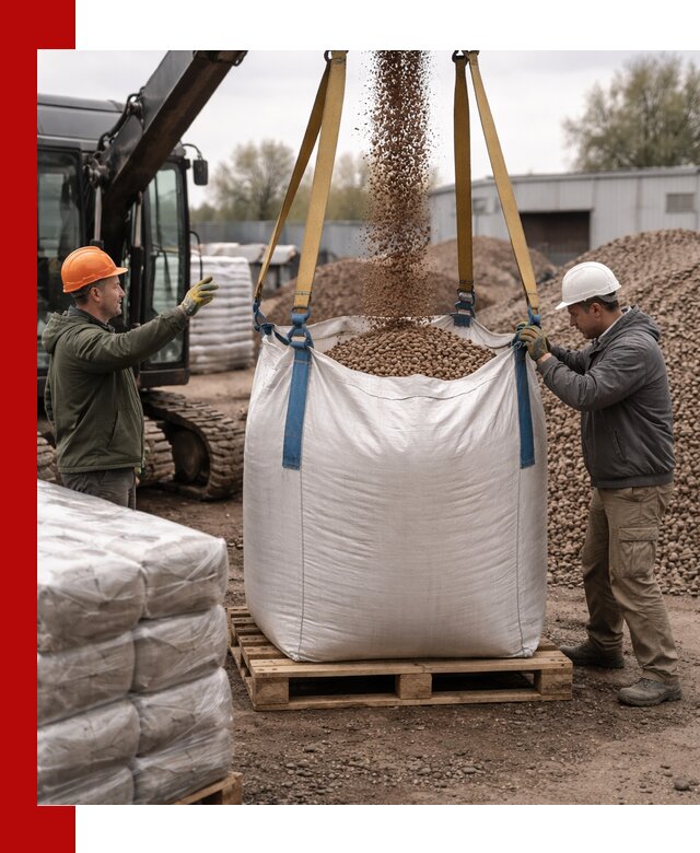 Керамзит в биг-бегах с доставкой в Котласе