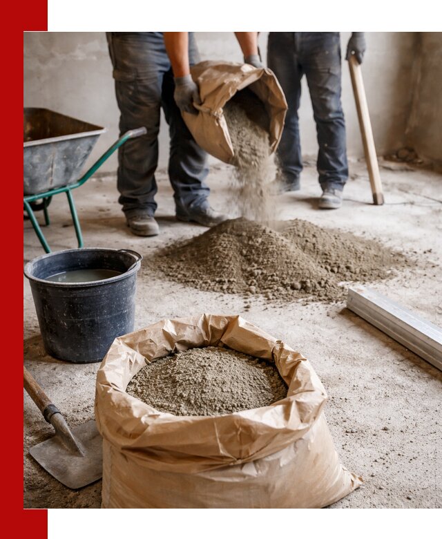 Доставка сухой смеси для стяжки в Котласе