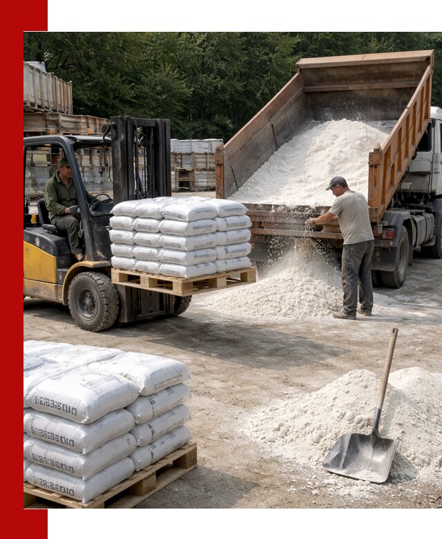 Доставка строительной извести оптом и в розницу в Котласе