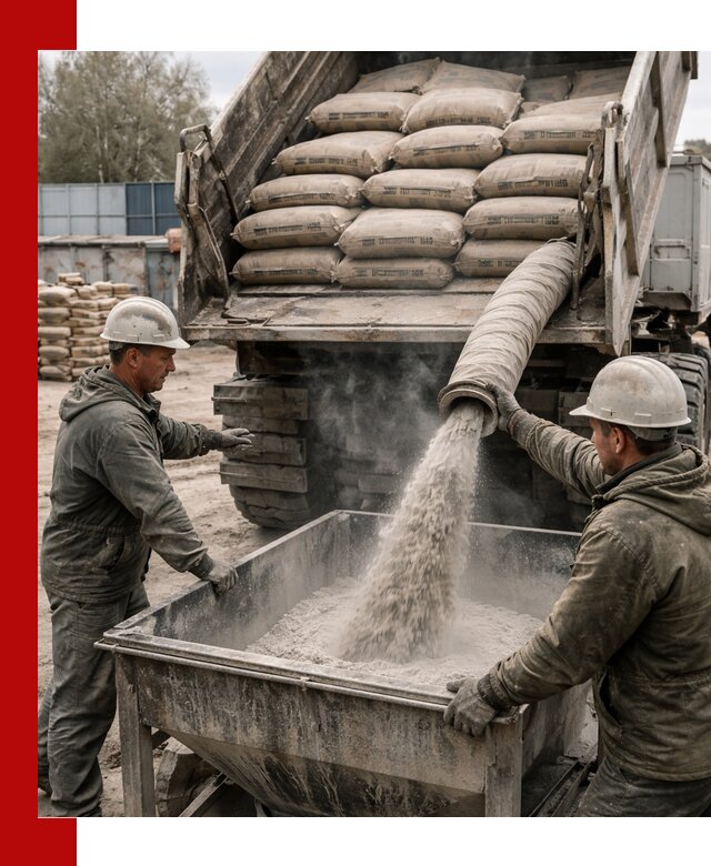 Доставка цемента М400 в Котласе оптом и в розницу