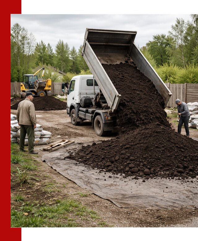 Доставка качественного почвогрунта в Котласе оптом и в розницу