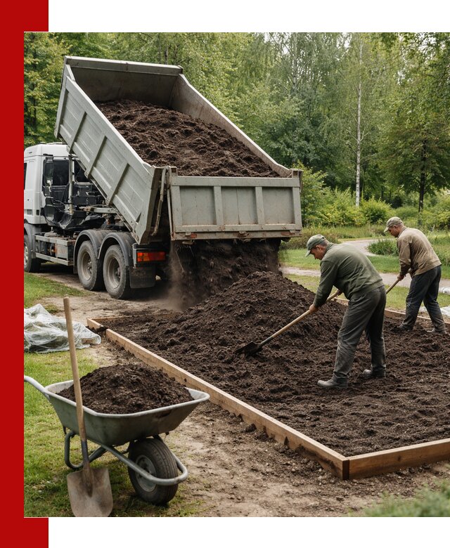 Доставка грунта для озеленения и благоустройства в Котласе
