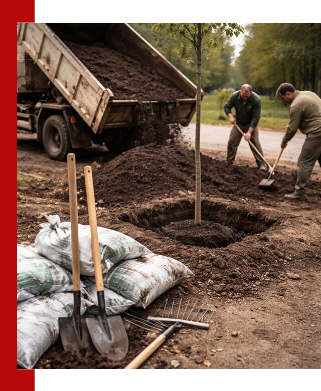 Грунт для посадки деревьев в Котласе — доставка и подготовка почвы