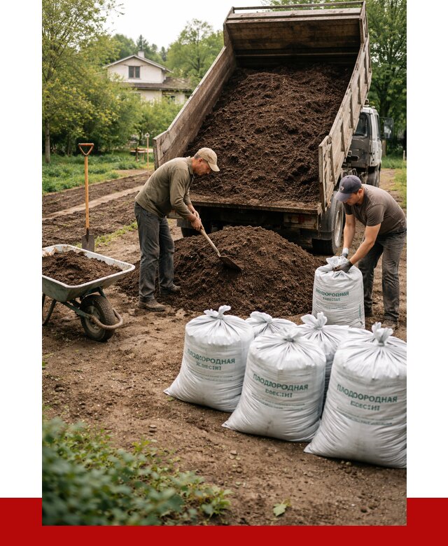 Плодородная смесь в Котласе от 4352 р./куб с доставкой | ПРОНЕРУДКтл
