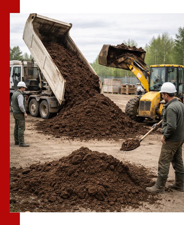 Доставка торфа оптом и в мешках в Котласе