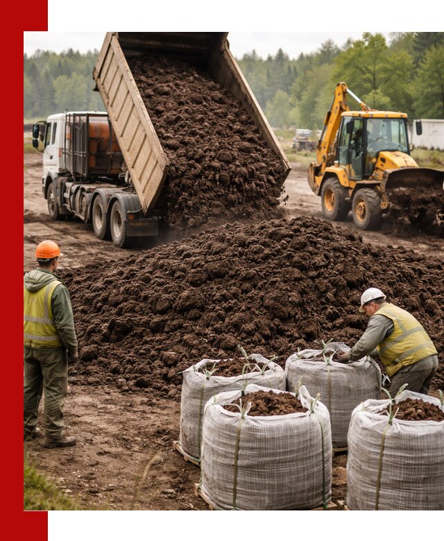 Доставка нейтрального торфа в Котласе оптом и в розницу