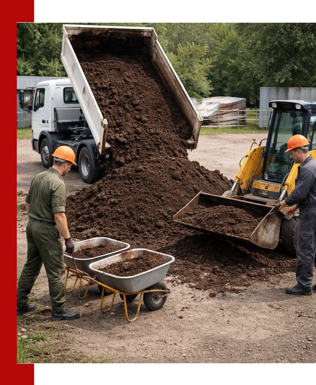 Доставка торфо-земляной смеси в Котласе для огорода и ландшафта