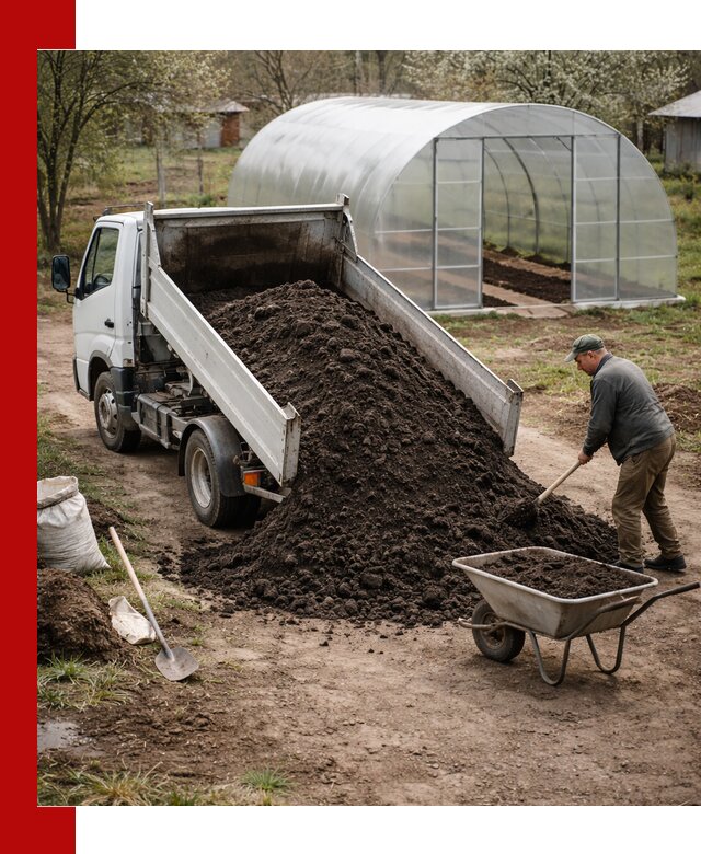 Чернозем для теплицы с доставкой в Котласе