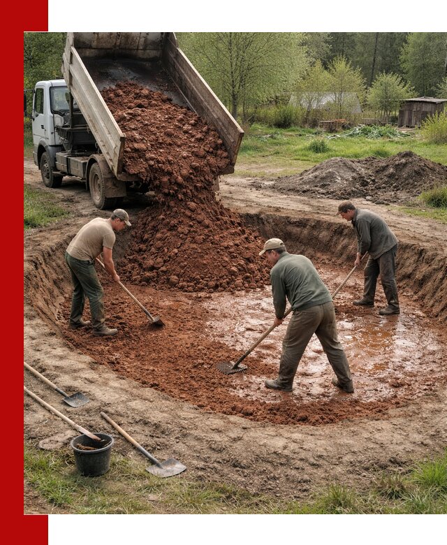 Купить качественную глину для пруда в Котласе