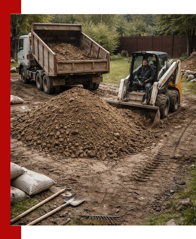 Суглинок для планировки участков в Котласе с доставкой и выгрузкой