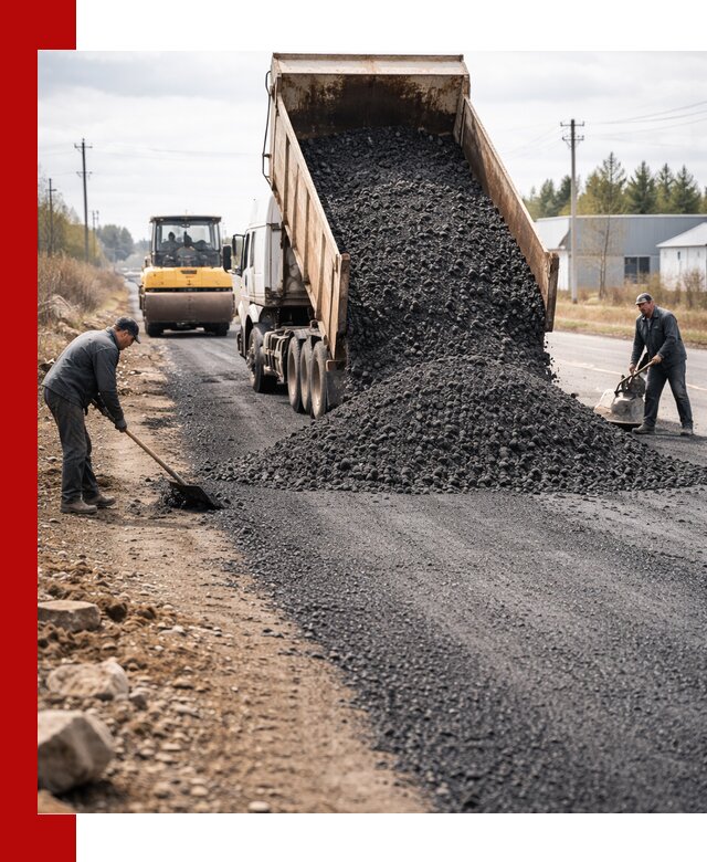 Асфальтовая крошка для дорог в Котласе — поставка и доставка