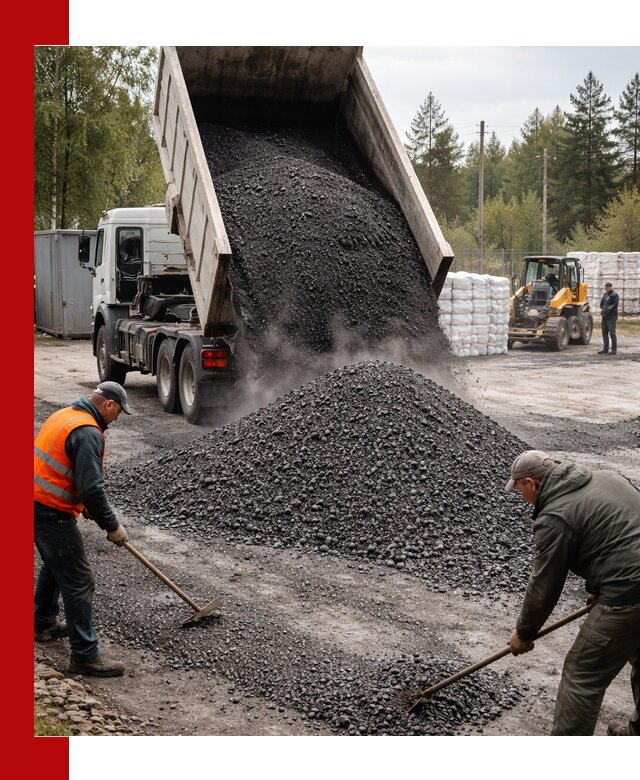 Доставка и продажа асфальтного гранулята в Котласе