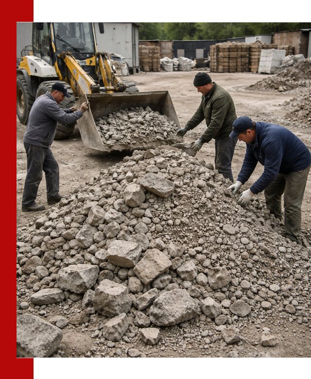 Демонтаж и вывоз бой бетона в Котласе