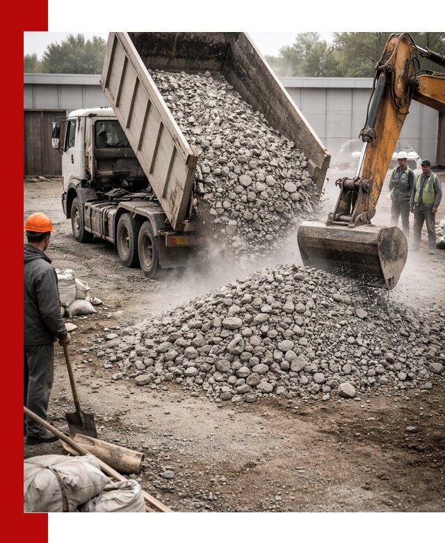 Доставка дробленого бетона в Котласе оптом и в розницу