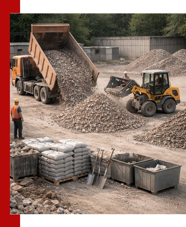 Вторичные материалы для отсыпки в Котласе — поставка и доставка