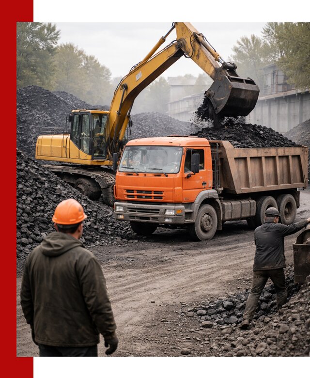Доставка угля автотранспортом в Котласе быстро и выгодно