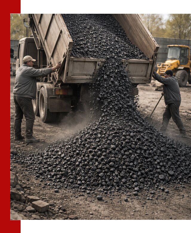 Доставка угля семечка самосвалами в Котласе