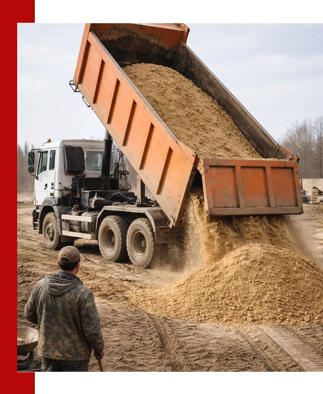 Аренда самосвала 20 тонн для перевозки грузов в Котласе
